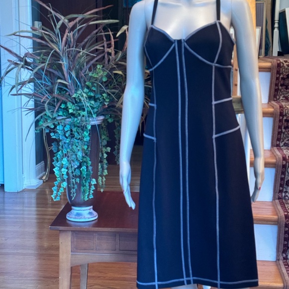 14 MODA International Black Dress Bodycon Fitted Outfit - Picture 2 of 8